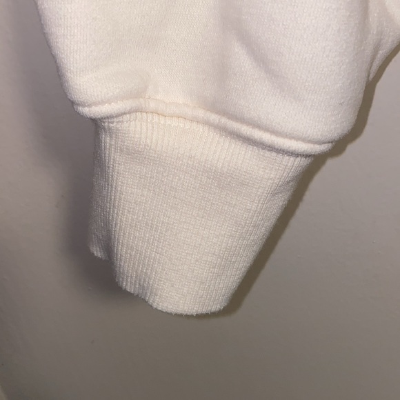 Champion XS Cream Ribbed Crew Neck Pullover Sweater - Picture 9 of 13